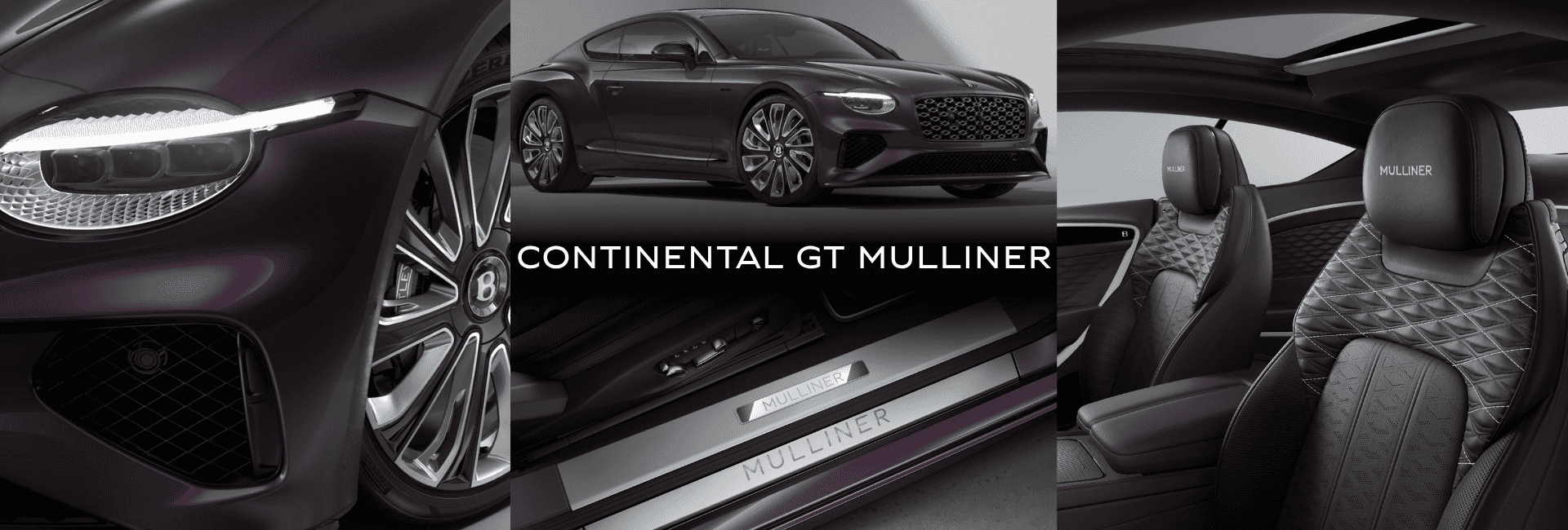 A collage of all Bentley Continental GT Mulliner details