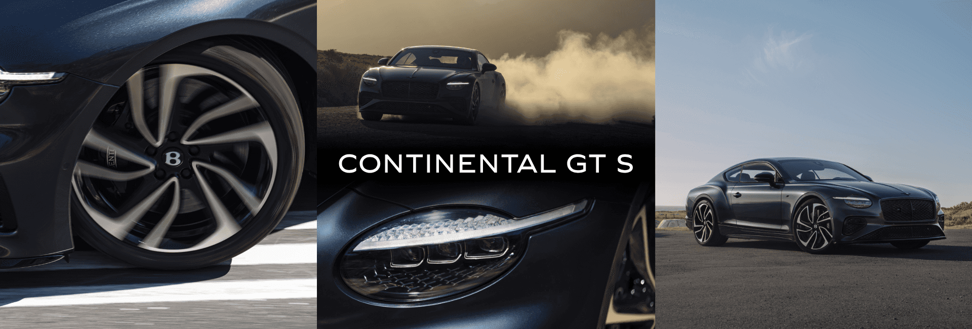 A collage of all Bentley Continental GT S details