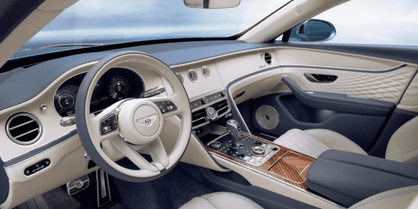 Rendering of Flying Spur Azure front seat cabin