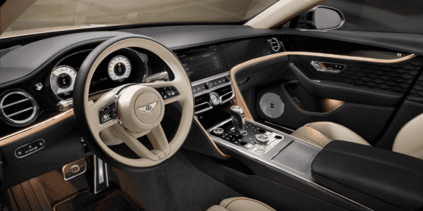 rendering of Flying Spur Mulliner cabin interior