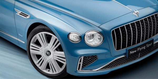 Rendering of flying spur azure wheels