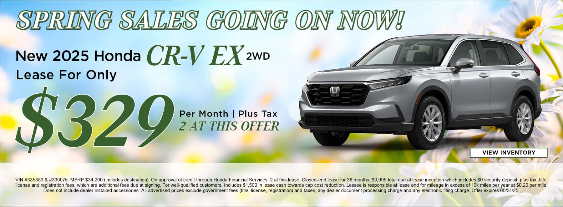 May CRV Hybrid offer