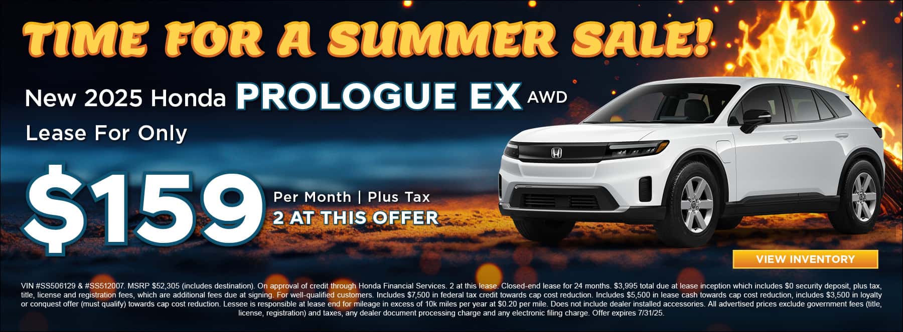 Honda July Offers Prologue