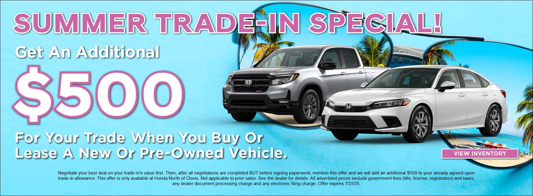 Honda July Offers Trade In