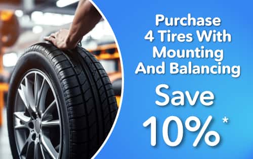 Purchase 4 tires - save 10%