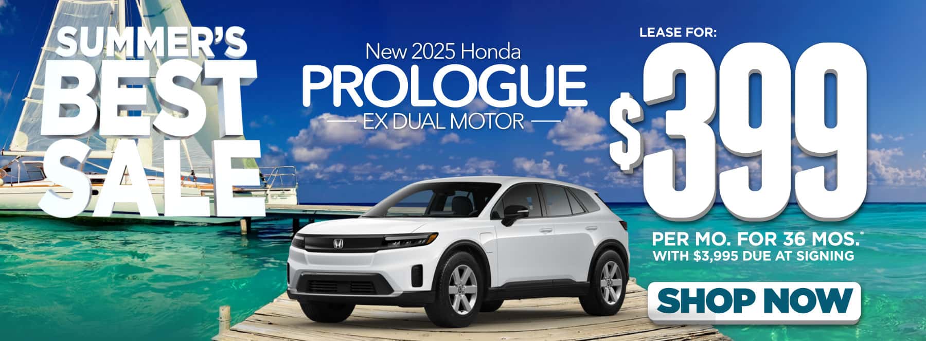 2025 Prologue EX Dual Motor "Lease for $399 a month for 36 Months* with $3,995 due at signing "