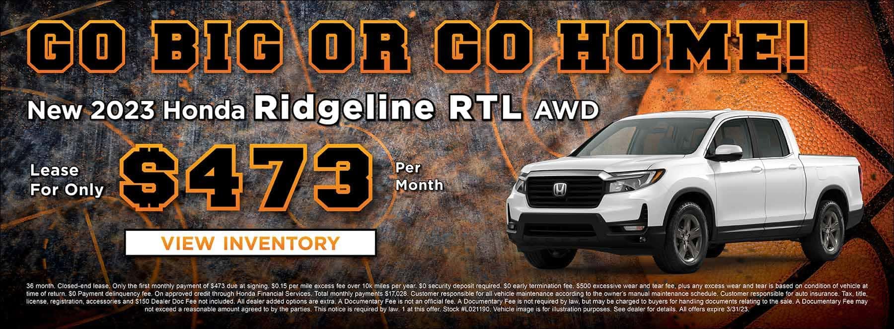 March '23 Sale - Ridgeline RTL