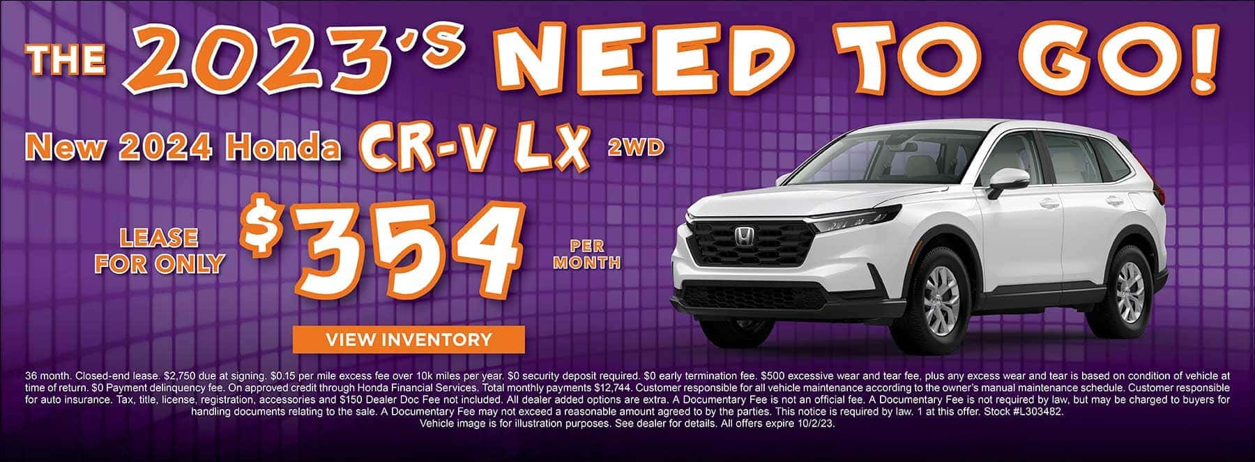 crv lx sept offer