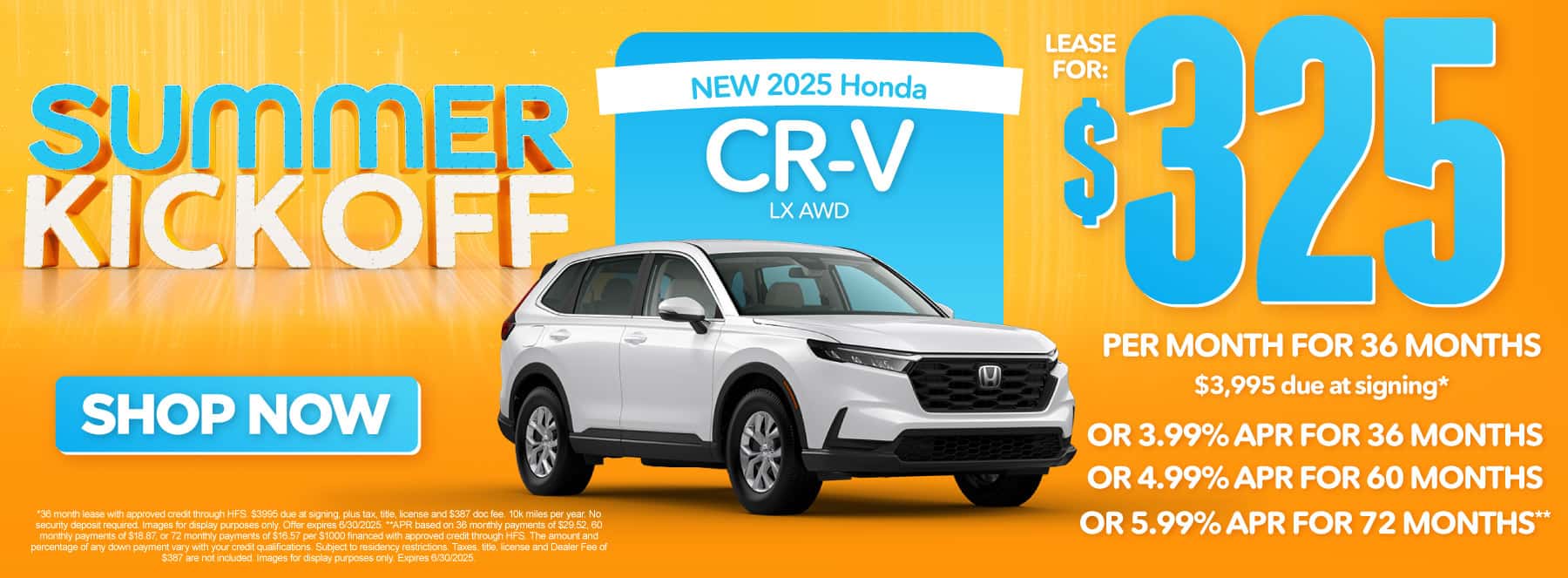 New 2025 Honda CRV LX AWD-$325 per month lease for 36 months, $3995 due at signing* Or 3.99% APR for 36 months / 4.99% APR for 60 months / 5.99% APR for 72 months**