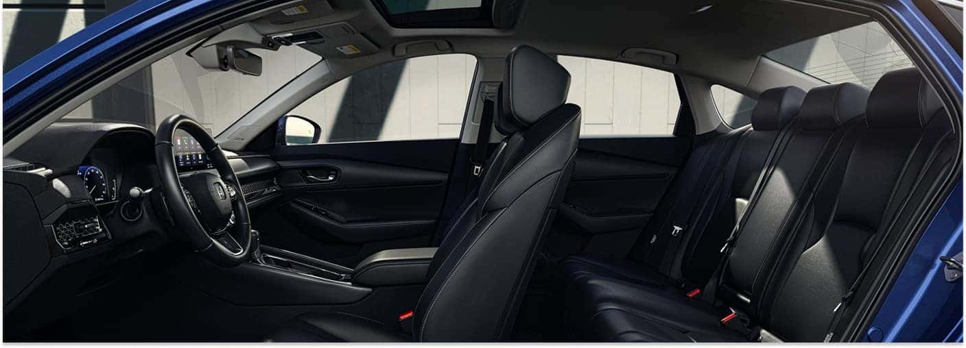 2026 Honda Accord Touring Hybrid Black Leather Interior Seating