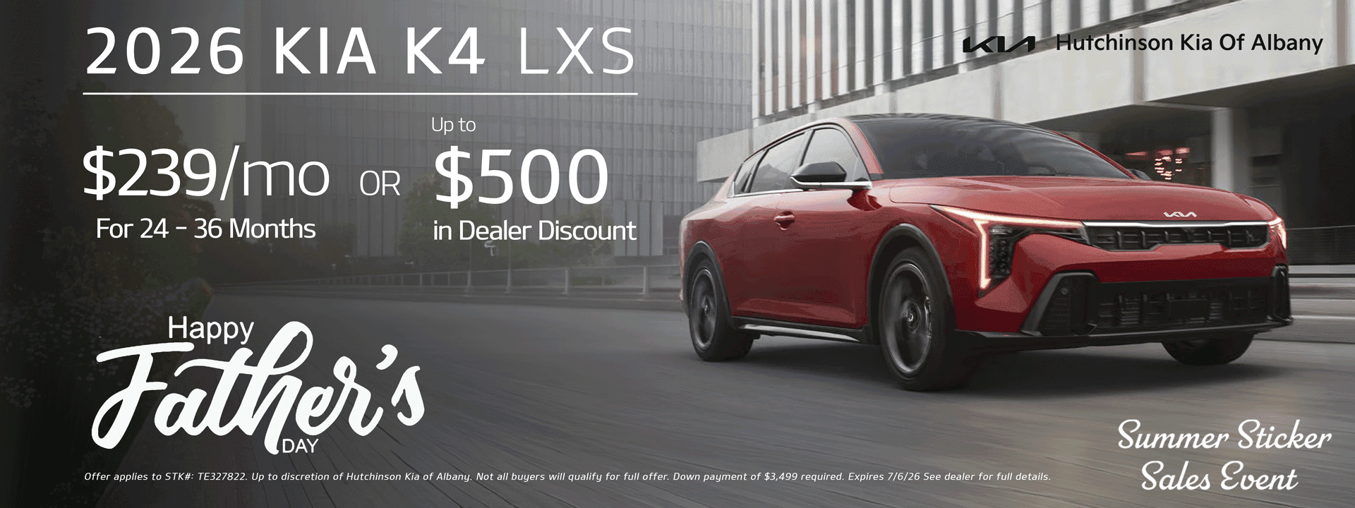 Kia K4 Offer