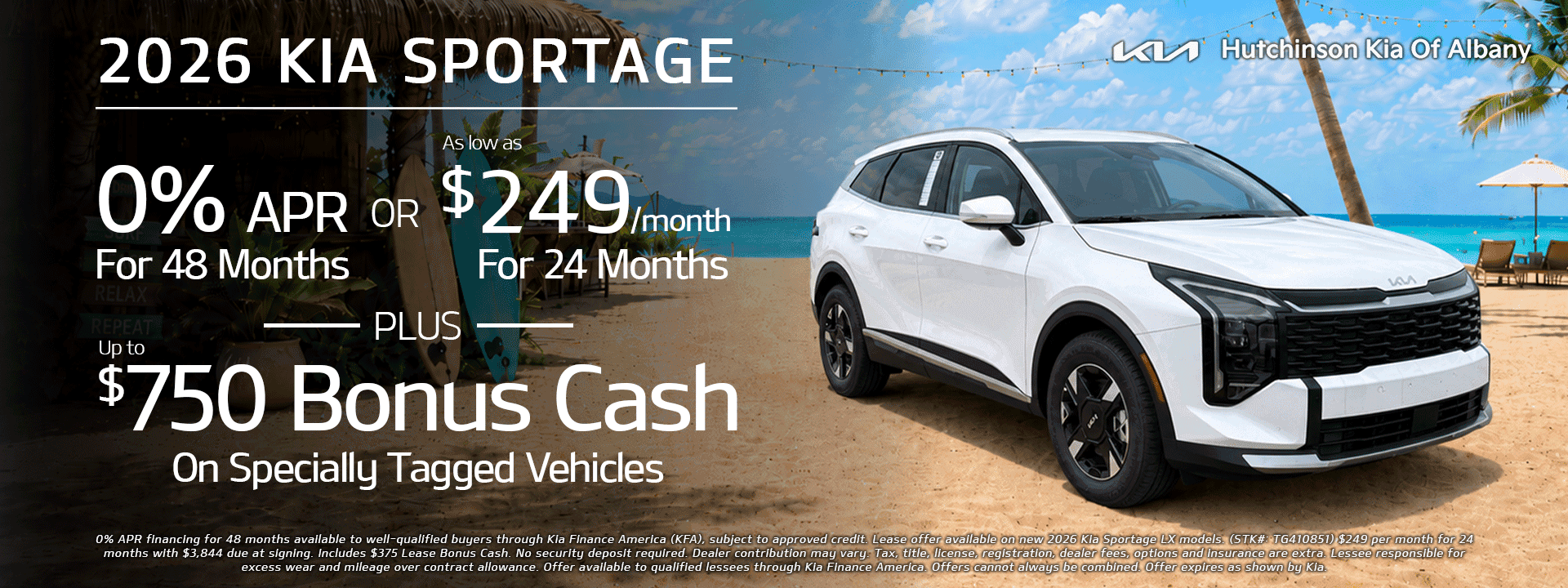 2026 Sportage Offer