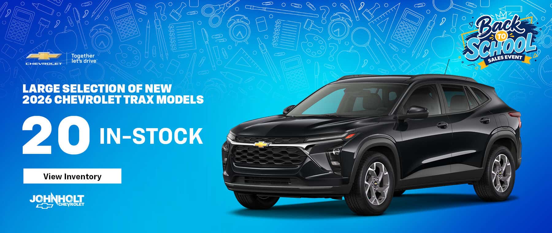Large Selection of New 2026 Chevrolet Trax Models