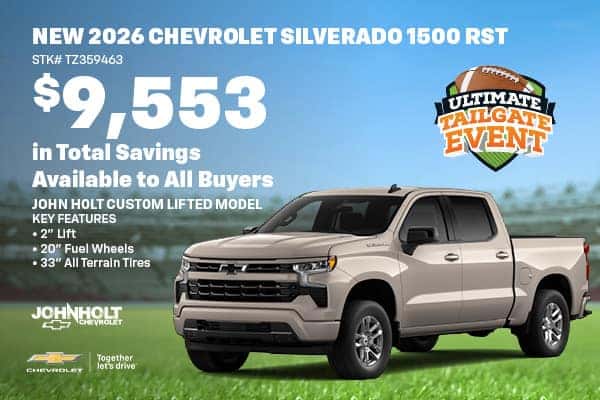 Save on a New 2026 Chevrolet Silverado 1500 RST!