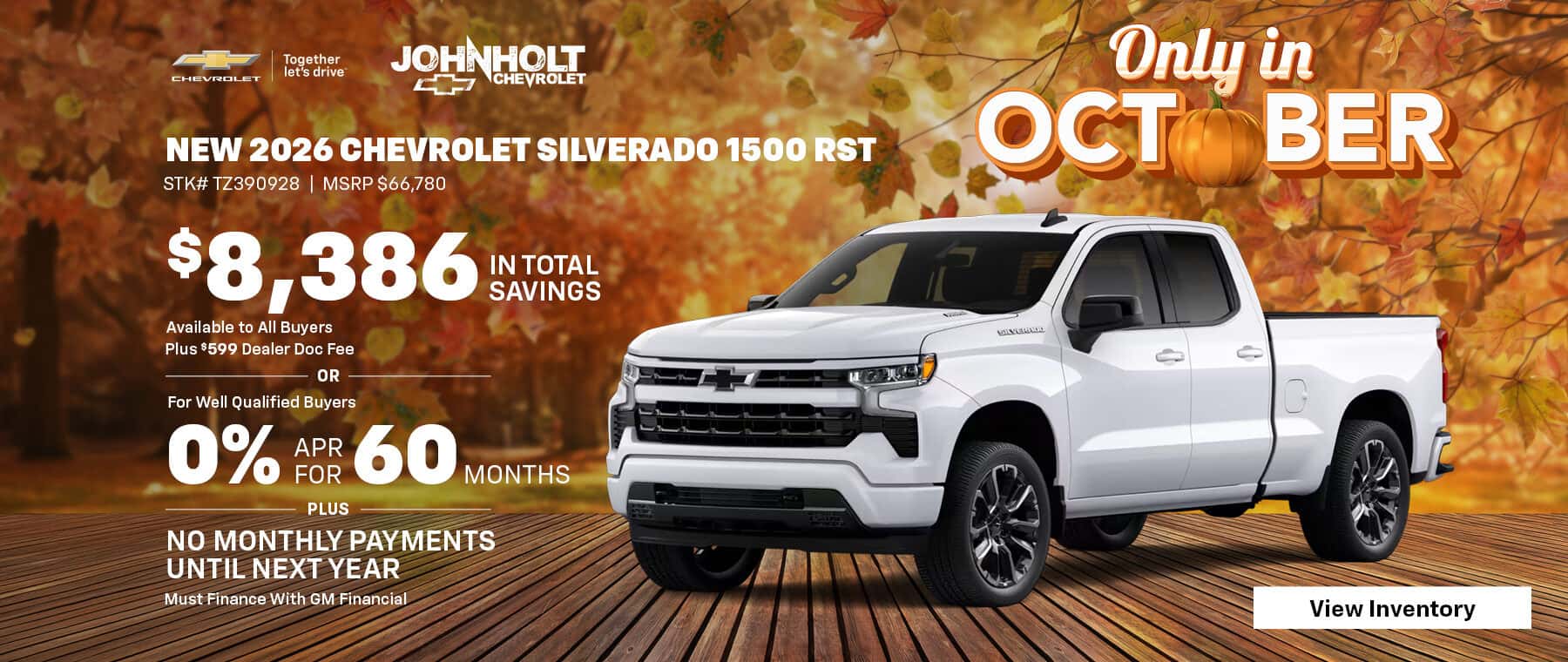 Save on a New 2026 Chevrolet Silverado 1500 RST