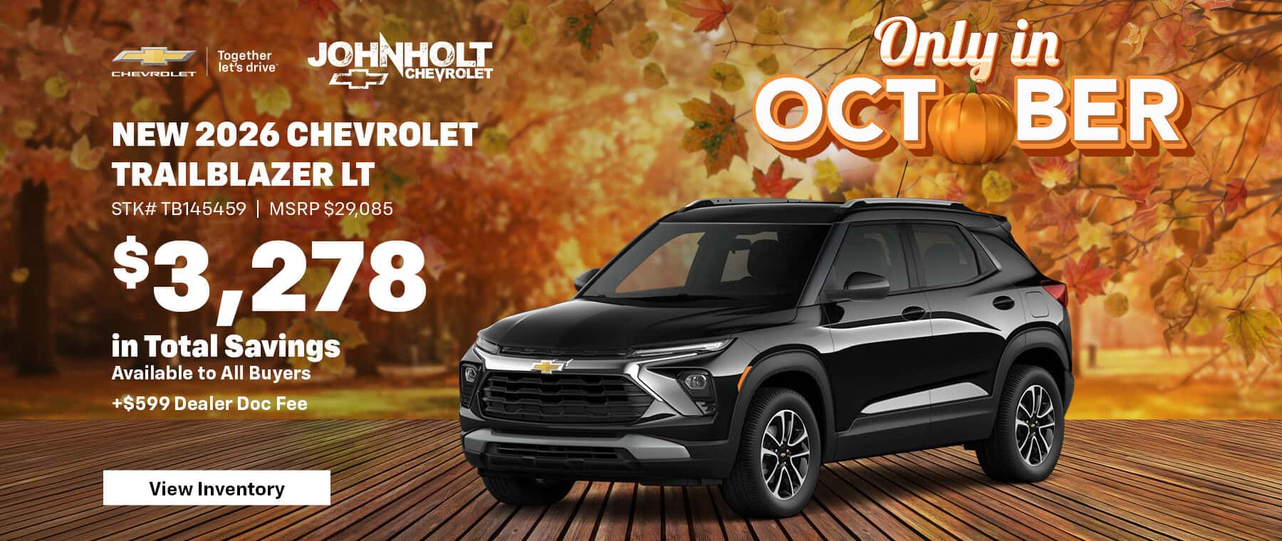 Save on a New 2026 Chevrolet Trailblazer LT