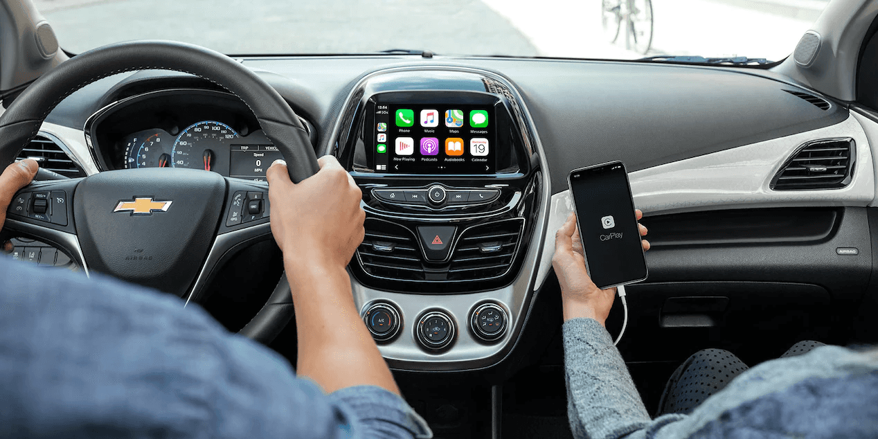 Apple CarPlay®Standard Apple CarPlay® in the 2021 Spark