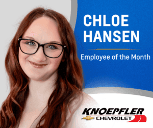 head shot photo of Chloe Hansen of Sioux City Knoepfler Chevrolet