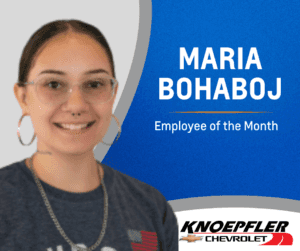 Maria Bohaboj Knoepfler Chevrolet Collision and Detail Center Employee of the Month
