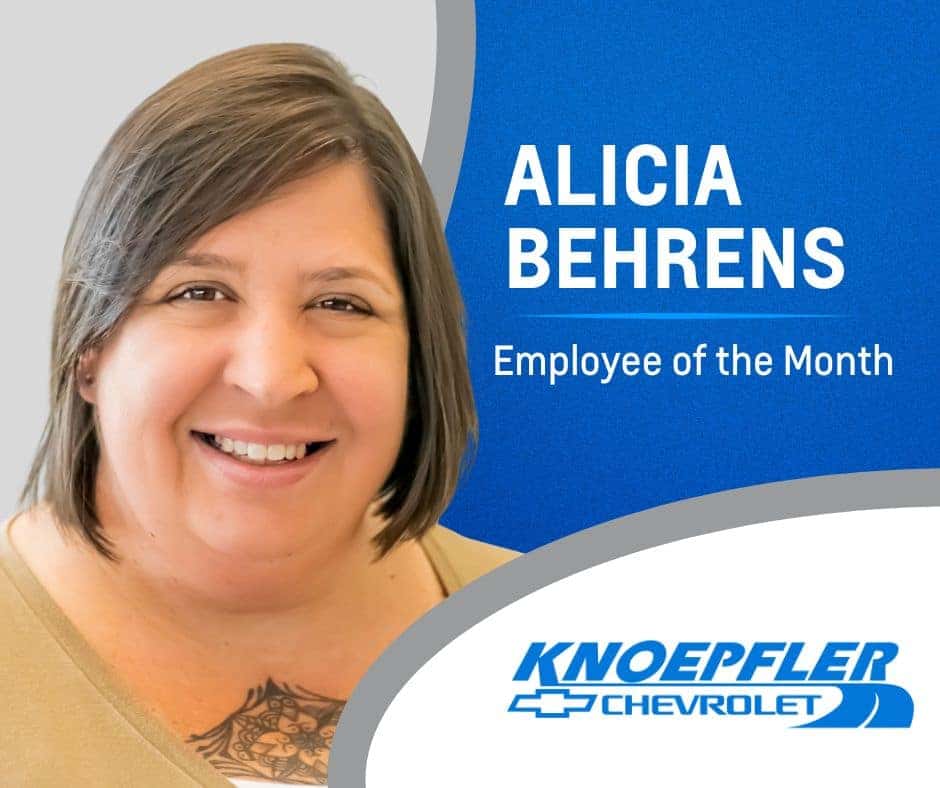 Alicia Behrens Photo for Employee of the Month Jan 2026