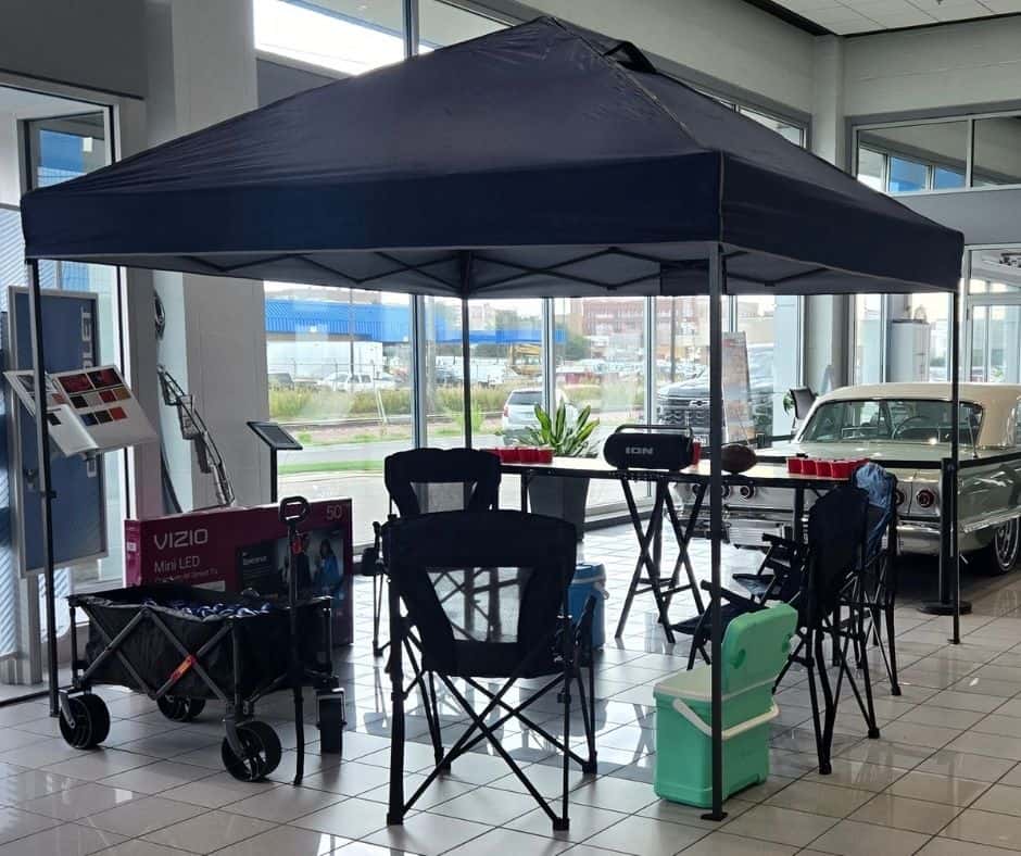 Tailgate Giveaway Tent 