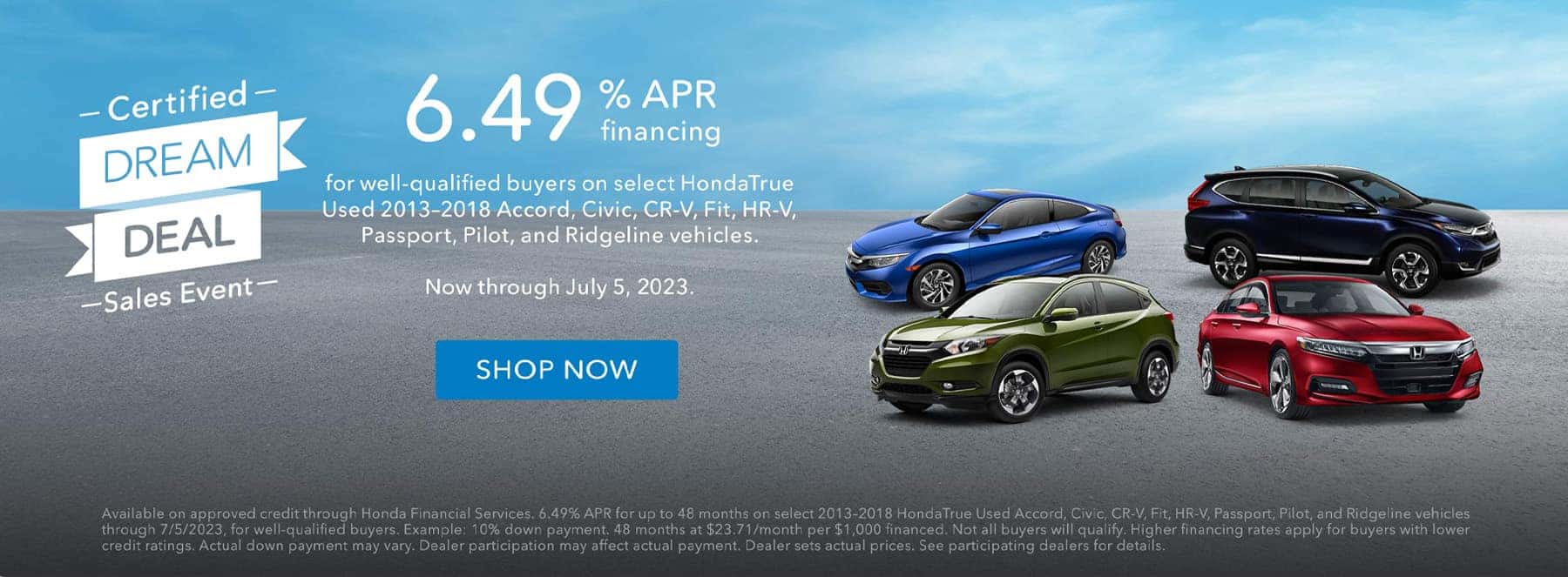 Holman Honda Centennial Dream Deal Used vehicles