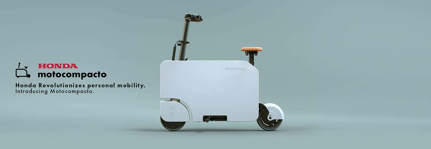 white honda motocompacto