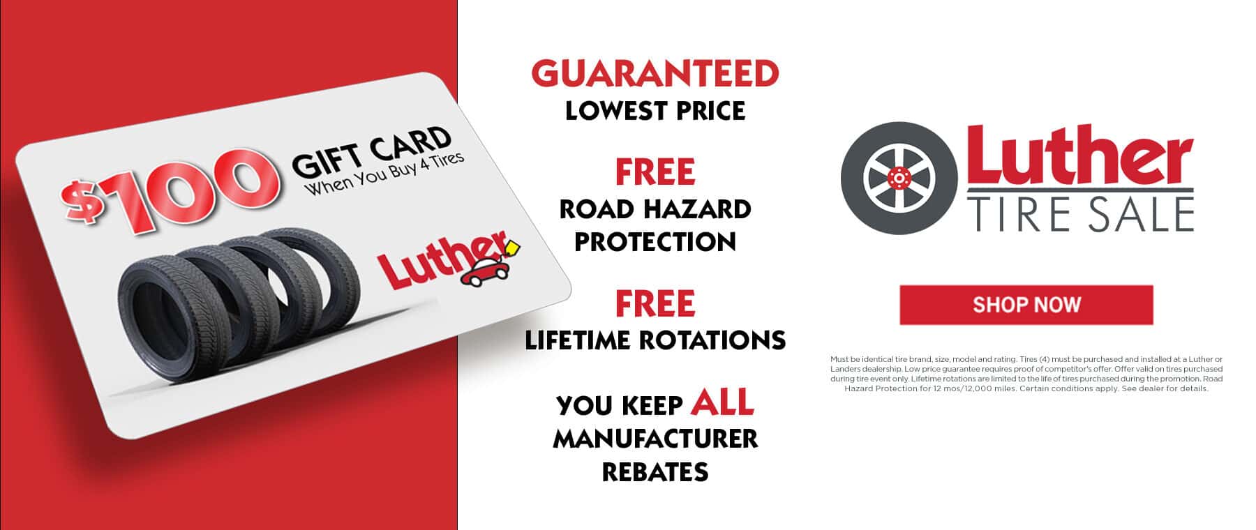 Luther Tire Sale