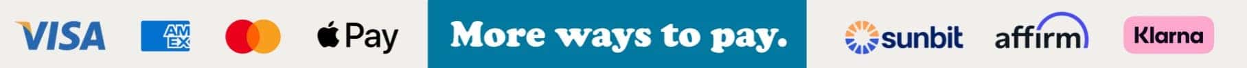 more ways to pay