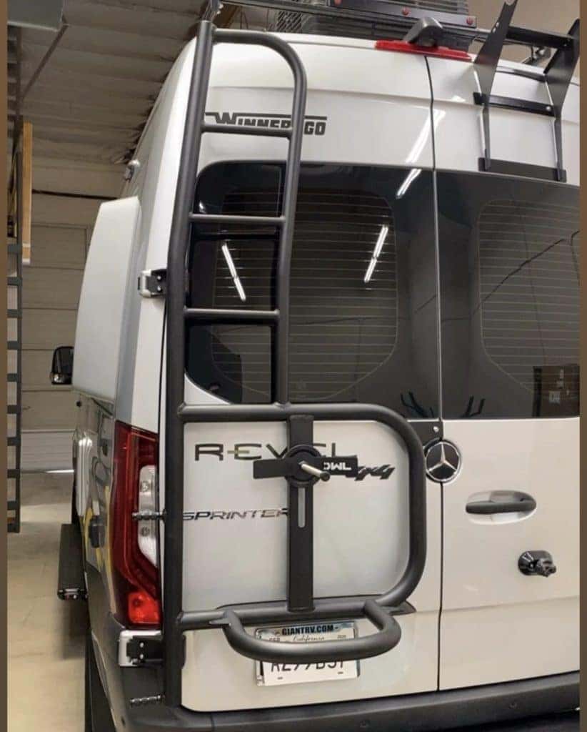 LADDER + TIRE CARRIER MercedesBenz Van Center Baker