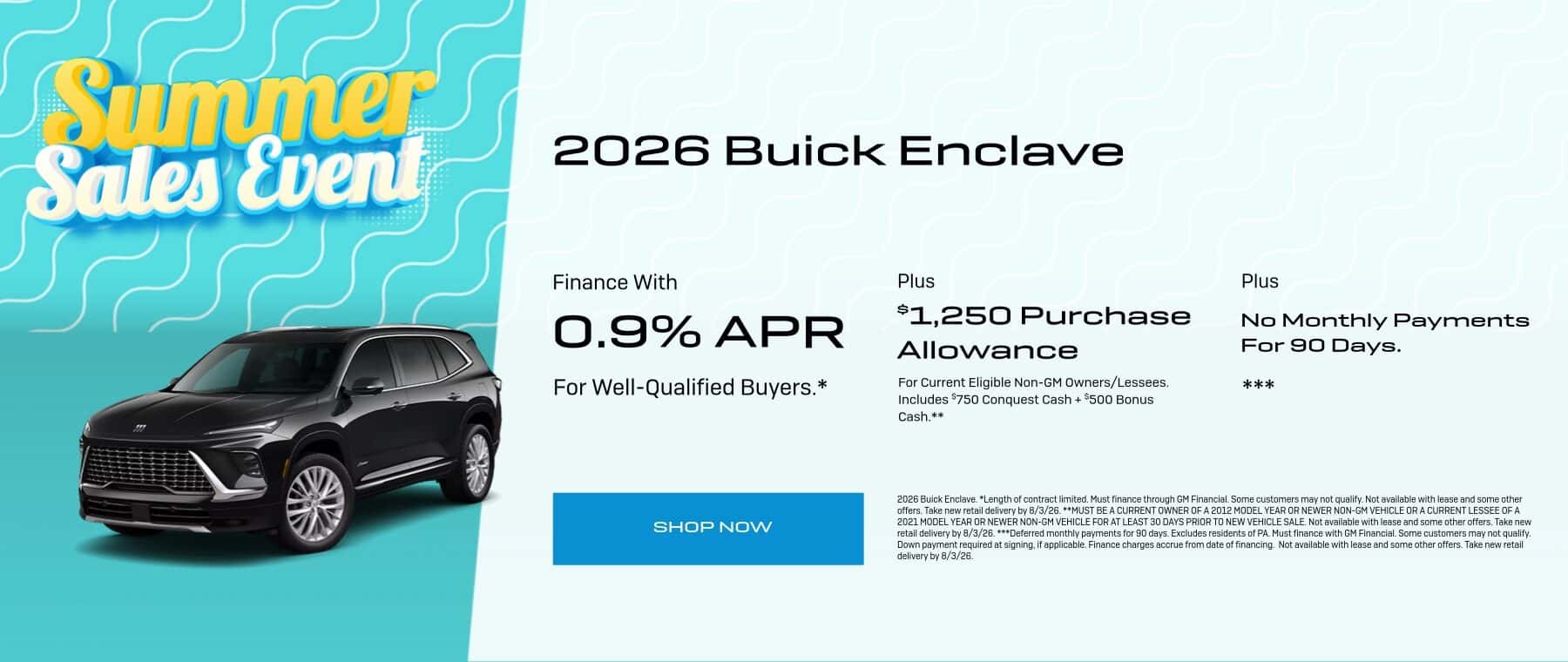 July 2026 Buick Enclave Offer