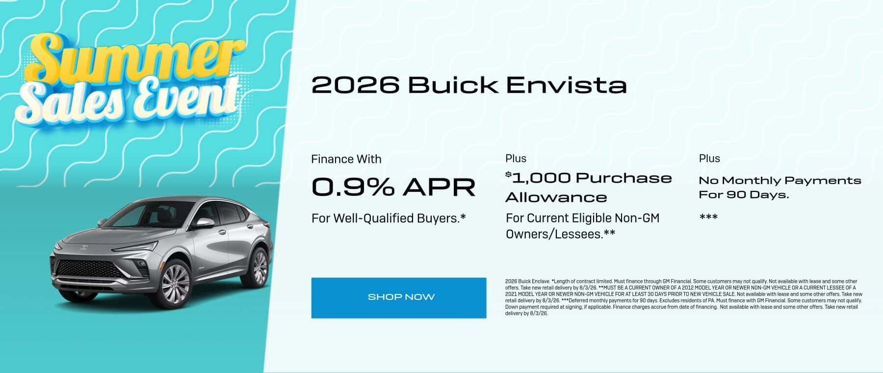 July 2026 Buick Envista Offer