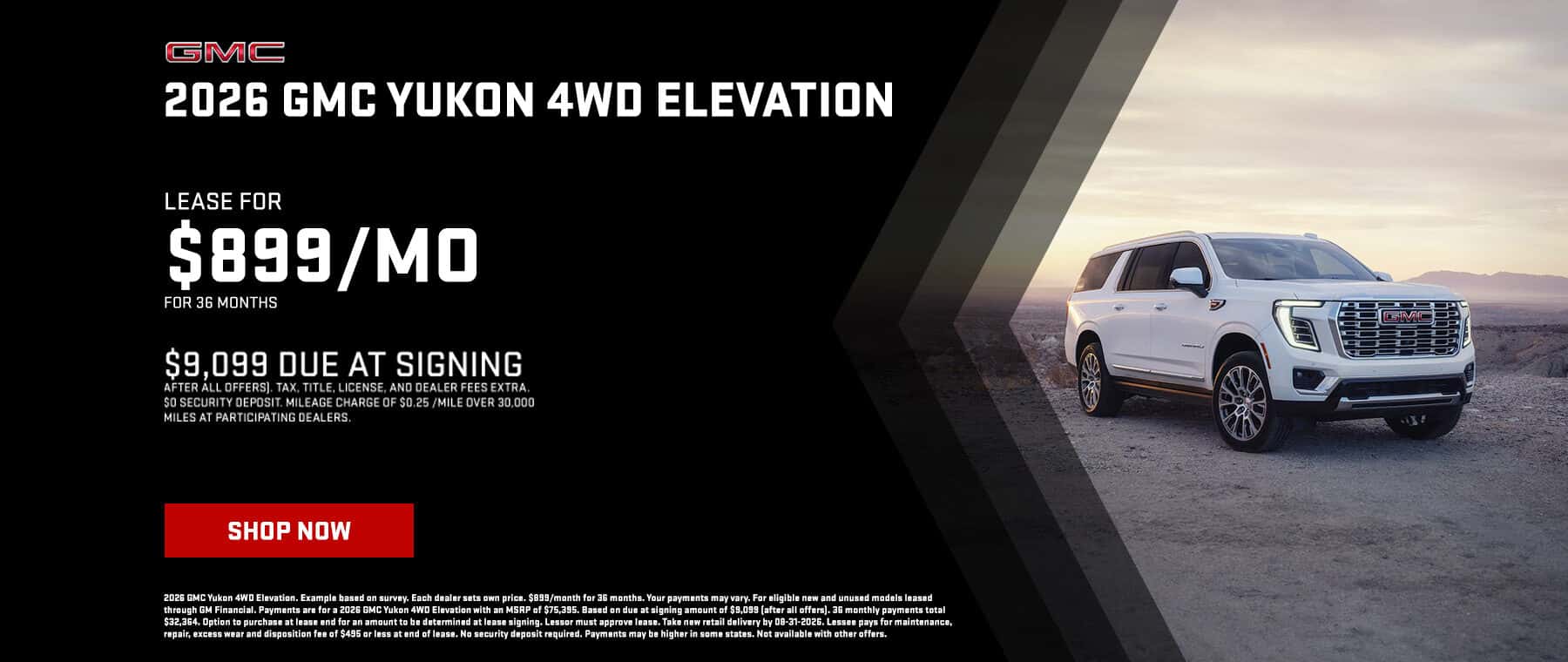 Aug 2026 Yukon Offer