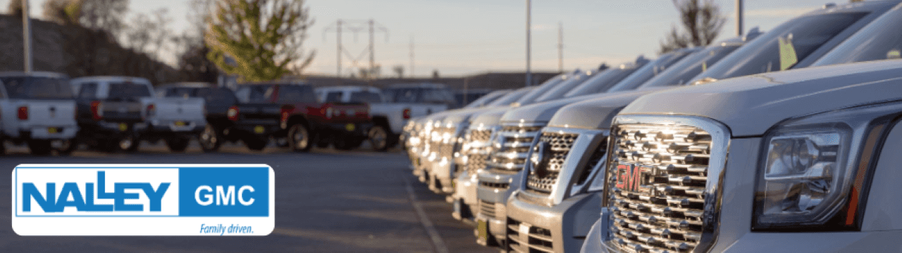 A photo to showcase a wide selection of new and pre-owned GMC vehicles at Nalley Brunswick GMC.