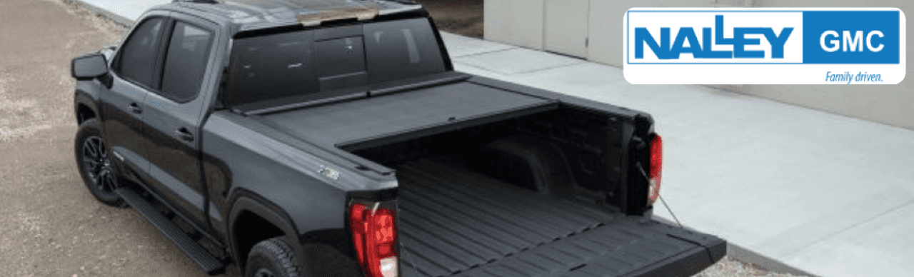 Nalley GMC dealership in Brunswick, GA, featuring a GMC vehicle with on-site auto parts installed.