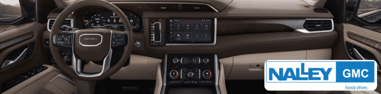 Interior of GMC Yukon Suv.