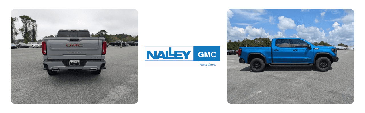 Close-up of premium accessories for GMC Sierra trucks available at Nalley GMC in Brunswick, GA.