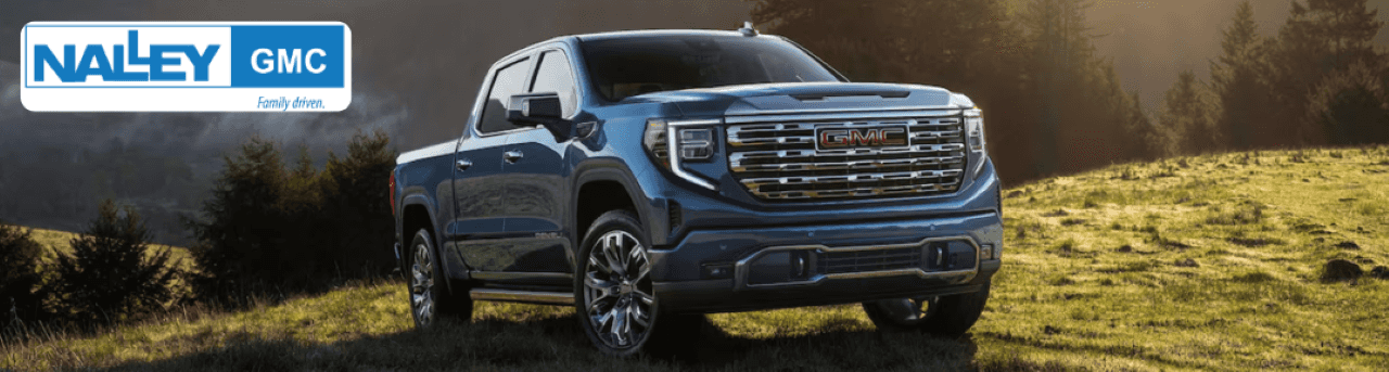 Nalley GMC dealership in Brunswick, GA, is showcasing a new GMC vehicle ready for purchase.