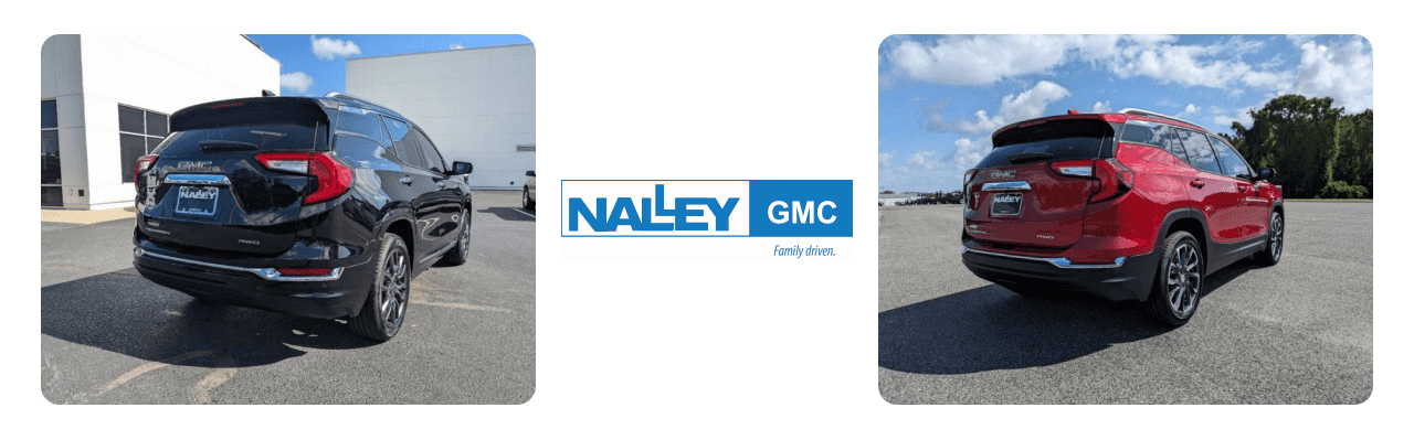 Nalley GMC showroom in Brunswick, GA, featuring latest GMC models.
