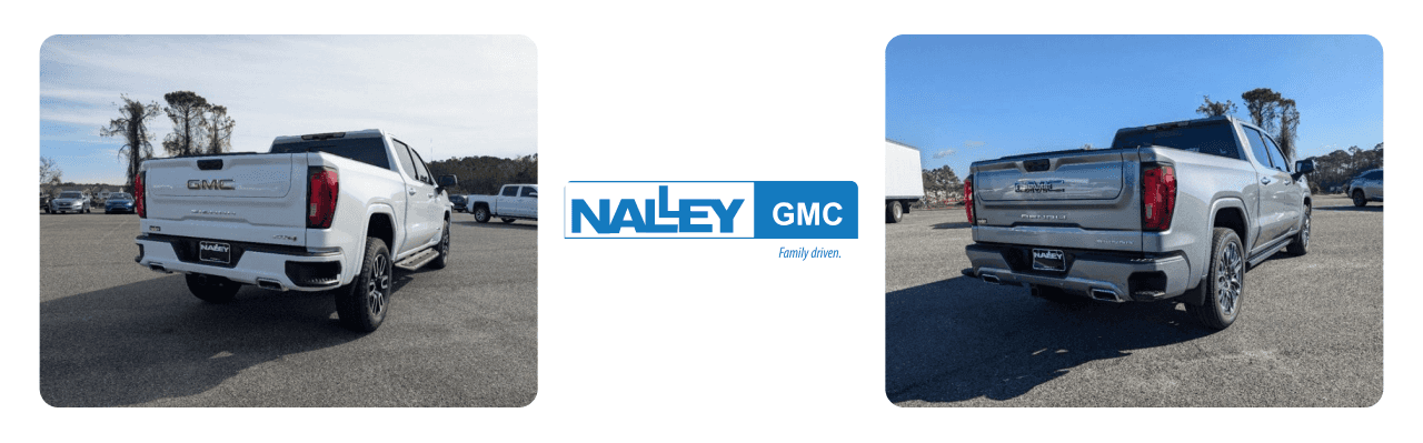 Used GMC Sierras showcased at Nalley GMC in Brunswick, GA.