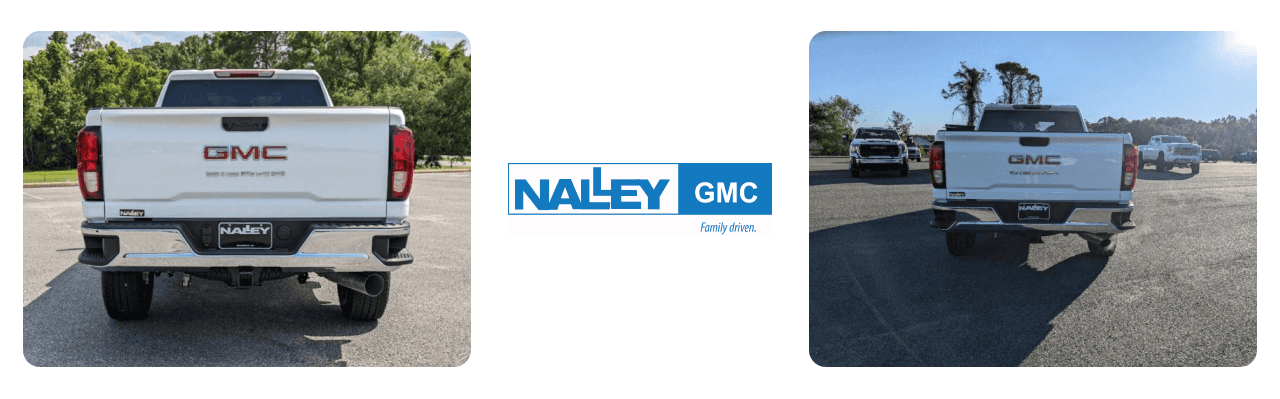 Nalley GMC in Brunswick showcasing GMC trucks at their dealership.