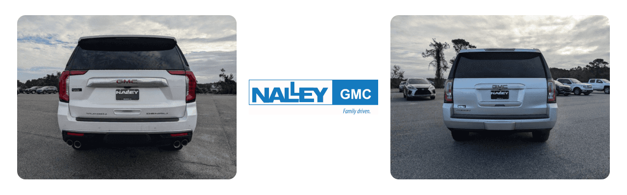 Nalley GMC dealership in Brunswick, GA, highlighting the GMC Yukon lineup.