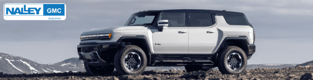 A sleek 2025 GMC SUV on display at Nalley GMC in Brunswick, GA.