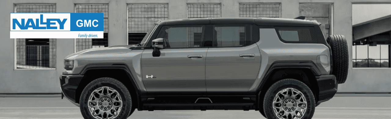 The all-new GMC Hummer EV SUV displayed at Nalley GMC in Brunswick, GA.