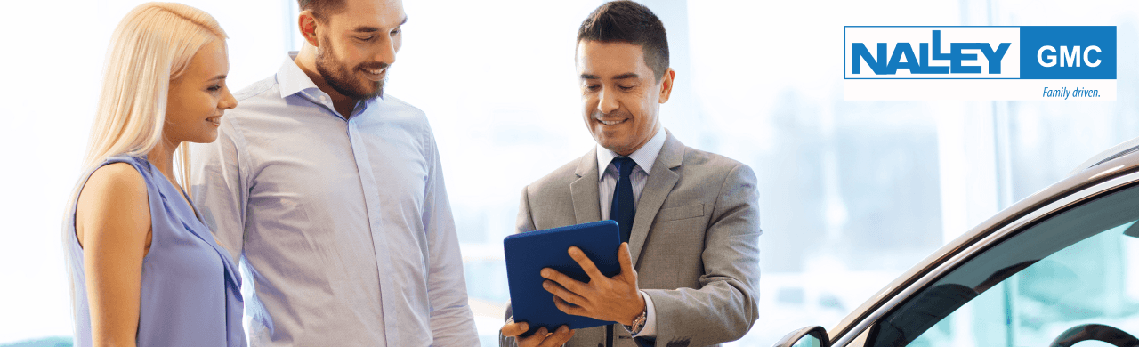 Sales associate showing