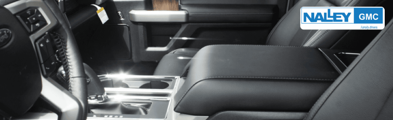 Side-by-side comparison of GMC and Ford SUVs and trucks