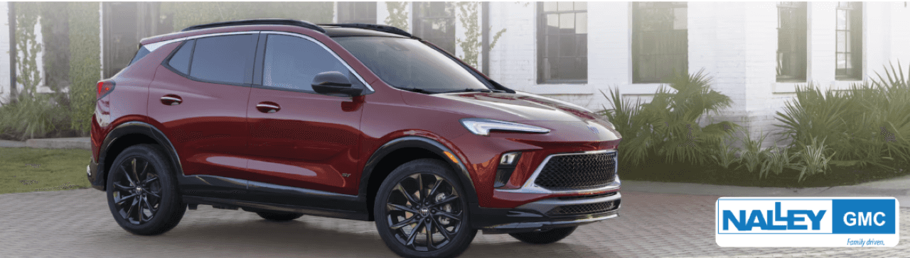 A lineup of new Buick SUVs, including the Encore and Enclave, ready for test drives at Nalley Brunswick GMC near Jacksonville, FL