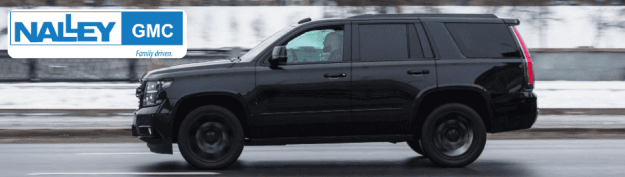Lineup of used SUVs for sale near Jacksonville, FL, displayed at Nalley Brunswick GMC.