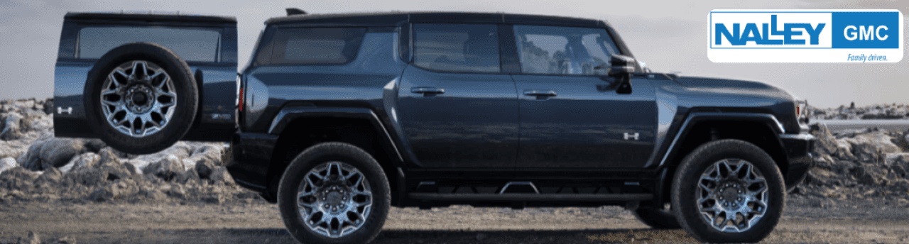 2025 Hummer EV SUV parked outside Nalley Brunswick GMC dealership in Brunswick, GA