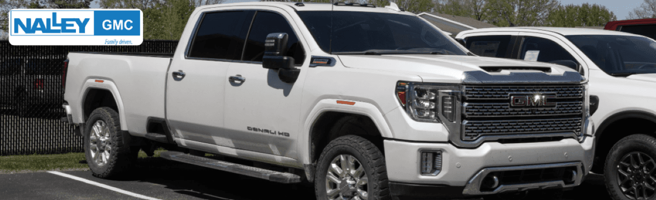 OEM GMC accessories such as floor mats, tech packages, and cargo organizers available at Nalley Brunswick GMC.
